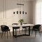 Manhattan Comfort Looma Metal Vegan Leather Side Chair in Black - Set of 2 DC1530-2 - alternate 1