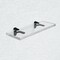 Fab Glass And Mirror Acrylic Shelf 6 x 14.5inces Black Bracket 3/4in Thickness Acrylic Pack of 2 AS19CC-6x14BL2P - alternate 3
