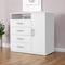 Homeroots 36" White Four Drawer Combo Dresser 534945 - alternate 9
