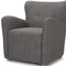 Homeroots 32" Gray and Brown Upholstery and Wood Wingback Chair 606043 - alternate 3