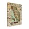 Trademark Fine Art Outdoor Canvas Art - Marcus Jules 'Map of California' Wall Art for Patios, or Gardens GRL02341-OC2432WR - alternate 1