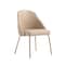 Manhattan Comfort Gracie Dining Chair in Tan and Gold - Set of 2 2-DC100-GTN - alternate 2