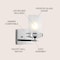 Jonathan Y Fairfax 7.13" 1-Light Metal/Frosted Glass Contemporary Glam LED Vanity Light, Chrome JYL7484A - alternate 7