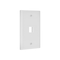 Monoprice WallPlate, Blank Keystone, 1 Hole, White 6725 - alternate 3