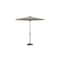 Treasure Garden 9 ft Patio Umbella, aluminum, fiberglass ribs, outdoor, Milano Char Stripe UM840-09 56079 Milano Char Stripe - alternate 1