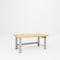Pucel Hardwood Top Hydraulic Bench, 60 in W x 36 in D x 41 in H, Light Blue HBW-3660-M12 - alternate 1