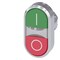 Siemens Illuminated twin pushbutton, 22 mm, round, metal, shiny, green: 3SU1051-3AB42-0AK0-ZY19 - alternate 1