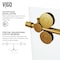 Vigo Winslow 36 in. L x 48 in. W x 79 in. H Frameless Sliding Shower Enclosure Kit in Matte Brushed Gold VG6051MGCL48WL - alternate 4
