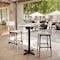 Flash Furniture 31.25" Round Tabletop, Seamless Surface Technology, White Faux Marble, 22x22 Black Bar Height X-Base ST-RD31-WHMAR-T2222B-GG - alternate 5