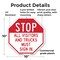 Signmission Stop All Visitors and Trucks Must S, 10 Inch X 10 Inch, Plastic Sign OC-P-10-245 - alternate 3