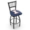 Holland Bar Stool Co 36" Blk Wrinkle Illinois Swivel Bar Stool, Jailhouse Back L01836IlliniU - alternate 1
