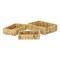 Homeroots Set of Three Natural Water Hyacinth Rectangular Baskets 571503 - alternate 8