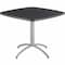 Iceberg CafeWorks Cafe/Breakroom Table, Graphite Top, Silver Frame, 36 in W x 36 in L x 29 in H 65618 - alternate 1