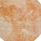 Homeroots 8' Salmon Peach And Ivory Round Nautical Washable Indoor Outdoor Area Rug 581745 - alternate 4