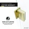 Anzzi Fellow Series 24 in. by 70 in. Frameless Hinged shower door in Brushed Gold with Handle SD-AZ09-01BG - alternate 4