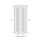 Sartodoors Sliding Closet Bi-fold Doors, Felicia 3599 White Silk with Clear Glass, Sturdy Tracks Moldings Tri FELICIA3599BF-BEM-84 x 96 (2* 42x96) - alternate 5