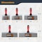 Powertec Drywall Knife Set, Stainless Steel Taping Knives, 6in, 8in, 10in, 12in, 14in - 5pcs 72174 - alternate 4