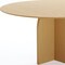 Homeroots 58" Beige Solid Wood Pedestal Base Round Top Dining Table 712172 - alternate 3