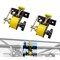 Mytee Products 1 1/2inx7ft Yellow Ladder Rack Ratchet Straps with J-Hook (Pair) Round 500 lbs RS-LR-Square-Y - alternate 1