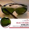 Bison Life PrimeX IR5, Welding Safety Glasses, Anti-Fog & Anti-Scratch, Green Lens SH-PRXSG-FCGN-MS14-IR3 - alternate 7