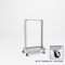 Pucel Portable Bin Shelf Cart, 36 in W x 24 in D x 61 in H, Putty PBSC-36P - alternate 1