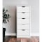 Homeroots 18" White Five Drawer Standard Chest 524961 - alternate 7