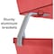 Acrimet Facility 2 Tier Letter Tray Side Load Letter Size Desktop File Organizer Plastic Clear Red 253.7 - alternate 4