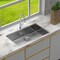Wrightmaster 33 in. Undermount 16-Gauge Single Bowl Stainless Steel Kitchen Sink ZOR-P360865 - alternate 3