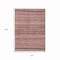 Homeroots 10' X 14' Pink And Taupe Striped Washable Indoor Outdoor Area Rug 615355 - alternate 5