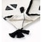 Homeroots 50" X 60" Black and White Woven Cotton Geometric Throw Blanket with Tassels 516484 - alternate 5
