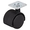 Prosource Caster, 1-5/8 in Dia Wheel, 1-5/8 in W Wheel, Nylon Wheel, Black, 40 lb, Steel Housing Material JC-F01-PS - alternate 3