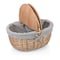 Picnic Time Family Of Brands Country Picnic Basket, Navy Blue & White Stripe 138-00-211-000-0 - alternate 6