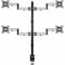Eaton Tripp Lite Series Quad-Monitor Flex-Arm Desktop Clamp for 13IN to 27IN Displays DDR1327SQFC-1 - alternate 3