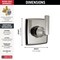 Delta Ashlyn 3-Setting 2-Port Diverter Trim T11864-SS - alternate 5