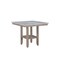 Homeroots 42" White and Natural Faux Marble and Wood Square Bar Table 564791 - alternate 2