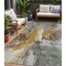 Homeroots 5' X 8' Gold And Gray Abstract Washable Indoor Outdoor Area Rug 615609 - alternate 1