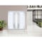 Vdomdoors Front Exterior Prehung Metal-Plastic Double Doors / MANUX 8088 White Silk / Office Commercial and R MANUX8088DEXD-WS-LH-W72xH80 - alternate 2
