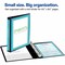 Avery reg Mini Durable View 3 Ring Binder, 05 Round Rings, Black, Black AVE27725 - alternate 2