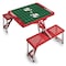 Picnic Time Family Of Brands Arizona Cardinals - Picnic Table Portable Folding Table with Seats, (Red) 811-00-100-015-2 - alternate 1