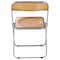 Leisuremod Lawrence Acrylic Folding Chair with Metal Frame, Tangerine LF19OR - alternate 5
