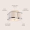 Jonathan Y Quatrefoil 13" Scalloped Shade Metal Classic Glam LED Flush Mount, Chrome JYL9507A - alternate 7