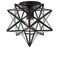 Jonathan Y Stella 12" Moravian Star Metal/Clear Glass LED Flush Mount, Oil Rubbed Bronze JYL9035A - alternate 5