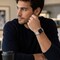 Elegani Octagonal-Style Stainless Steel Replacement Band Compatible with Apple Watch 45mm, Steel & Rose Gold APRO-SRGD-45mm - alternate 2