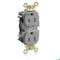 Leviton Straight Blade Receptacle, 5-15R, 15 A, 125V AC, Self-Grounded MRI15-GY - alternate 1