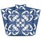 Homeroots 6" X 6" Wedgwood Blue And White  Peel And Stick Removable Tiles 390890 - alternate 2