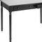 Homeroots 43" Black Fir Solid Wood Writing Desk With Two Drawers 402019 - alternate 2