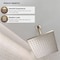 Supplygiant 10 in Straight Ceiling Mount Shower Arm, Flange, Square Arm for Rain Showerhead, Nickel Finish 74-TB32DT-O - alternate 4