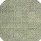 Homeroots 8' Artichoke Green Round Geometric Washable Indoor Outdoor Area Rug 607466 - alternate 4
