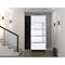 Vdomdoors Steel Door Deux 1105 Black Enamel Sidelight Exterior Window Sidelite Stainless Inserts Entry Door P DEUX1105EXD-BLK-W36+14xH80-RH-O - alternate 2