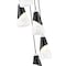 Z-Lite Aimie 5-Light Chandelier, 12 in W x 13 in H, Matte Black 828P6-5R-MB - alternate 5